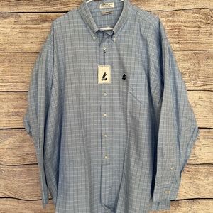 NEW Disneyland Resort Mens Size XXL Long Sleeve Button Down Oxford Mickey Mouse